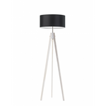 Lampa podłogowa do pokoju dziecka drewniana Magiczny Cylinder różowy abażur 1XE27