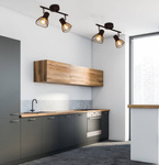 Lampa ścienna listwa 2xE14 39cm czarny FLY 92-61898