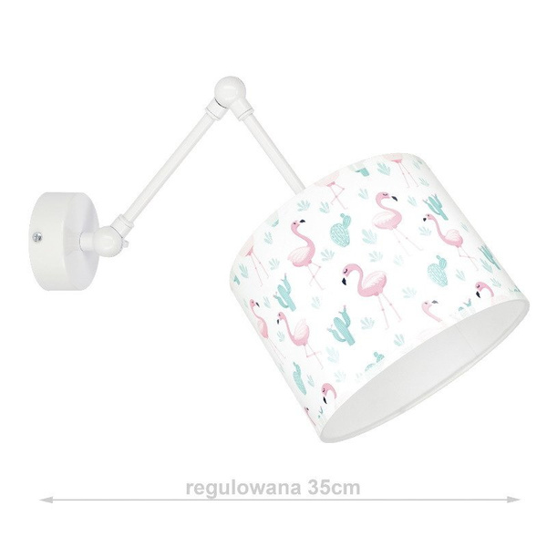 Lampa ścienna do pokoju dziecka z motywem misia na przegubie regulowana Teddy 1xE27