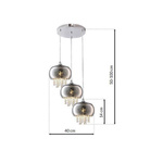 Nowoczesna lampa wisząca STARLIGHT CHROME ML3788