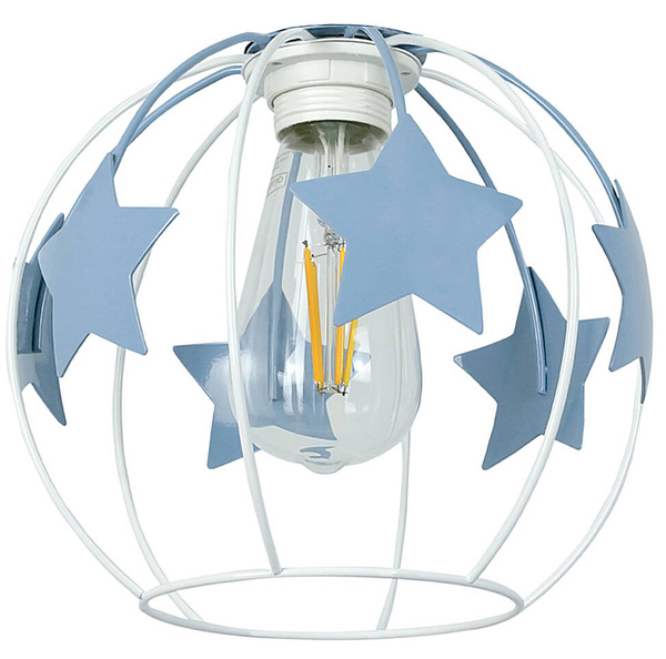 Lampa sufitowa do pokoju dziecka niebieskie gwiazdki 3-punktowa Led 