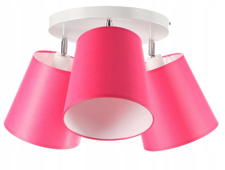 Różowa lampa dla dziewczynki regulowane Stożki 3