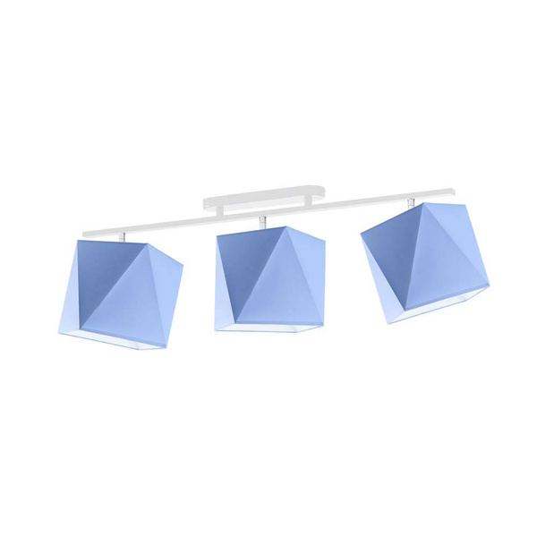 Lampa sufitowa do pokoju dziewczynki różowa Pastelowy Diamencik