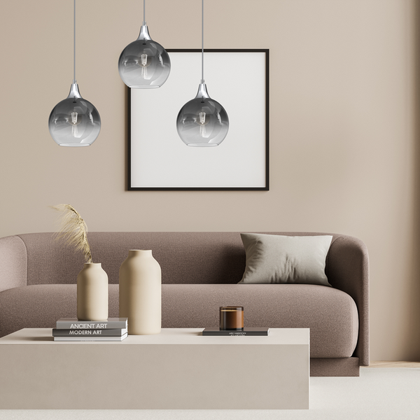 Lampa wisząca MONTE SILVER, MLP8322, srebrna, 3x60W E27