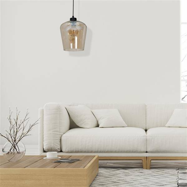 Nowoczesna lampa wisząca SANTIAGO AMBER MLP6607