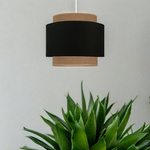 Lampa wisząca do pokoju dziecka w stylu Boho Czarna 2xE27