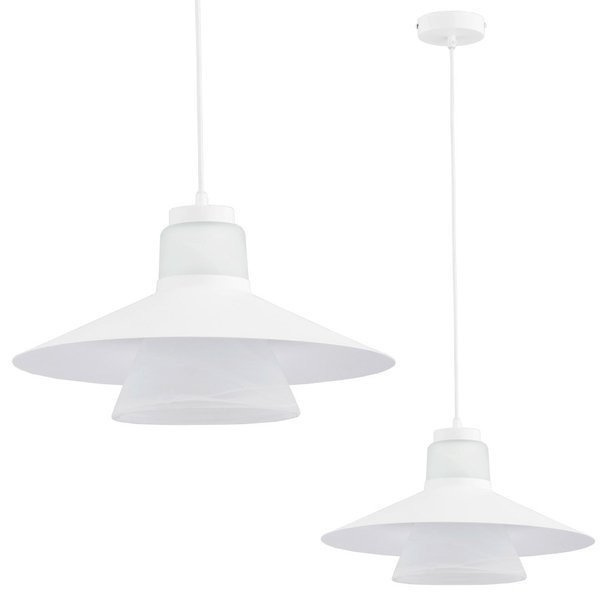 Nowoczesny lampa sufitowa MARVEL I biały śr. 40cm