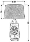 Lampa Stołowa Gabinetowa Candellux Walia 41-39187 E27