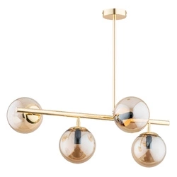 Lampa sufitowa ALFA LUNGO ZŁOTA 4xE14 39cm | 63030