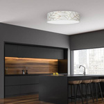 Lampa sufitowa ZIGGY WHITE, MLP7568, 60 cm, biały/złoty, 3x60W E27