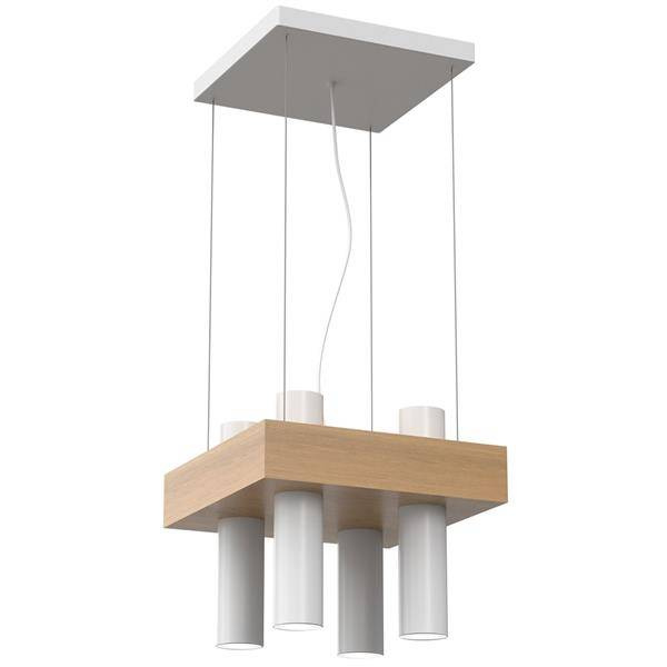 Nowoczesna lampa wisząca WEST WHITE 4xGU10 MLP5503