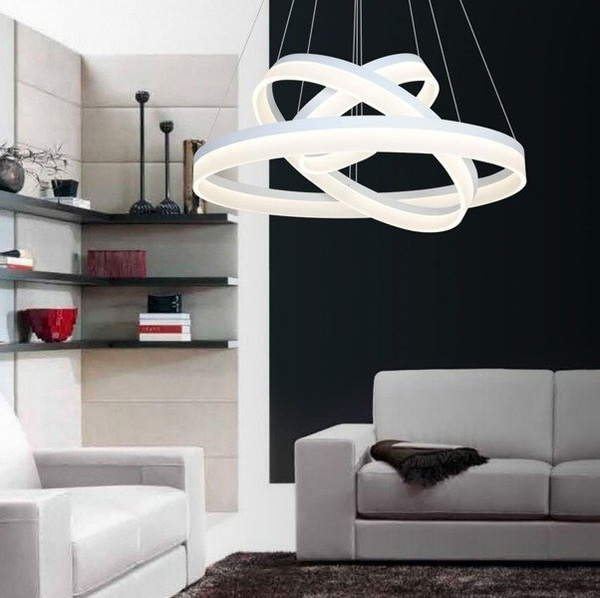 Lampa wisząca RING pierścienie LED 50cm