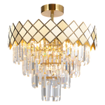 Lampa sufitowa CARISMA, złoty/transparentny, 9x40W E14, ML8891