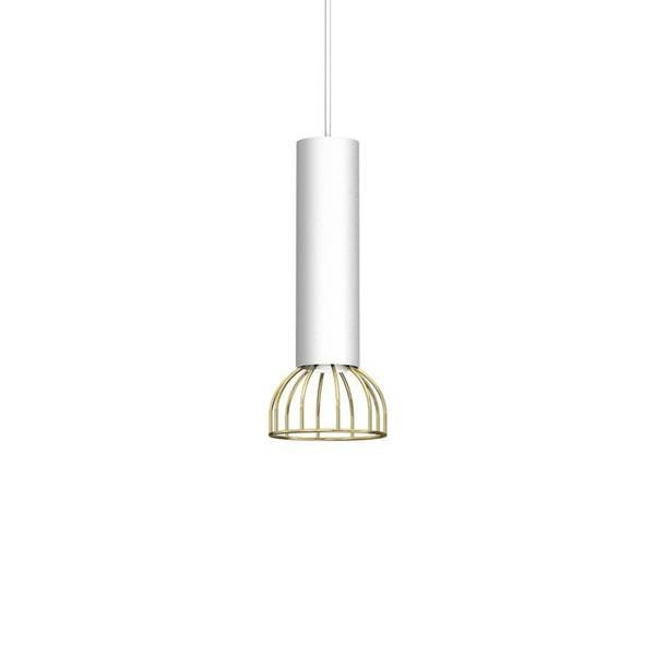 Lampa wisząca DANTE, MLP7254, biały/złoty, 1x8W LED GU10