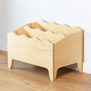 Drewniany regał na książki do pokoju dziecka Montessori Falbanka