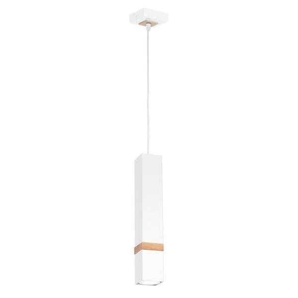 Lampa wisząca nowoczesna VIDAR I biały szer. 8cm