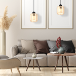 Lampa wisząca SOMBRA AMBER, MLP8370, czarny/bursztynowy, 1x60W E27