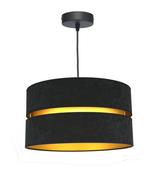 LAMPA SUFITOWA ZWIS ROYALO ABAŻUR CZARNY