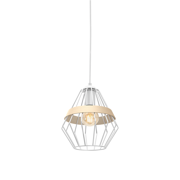 Lampa wisząca INDUSTRIALNA CLIFF WHITE 1xE27 MLP5518