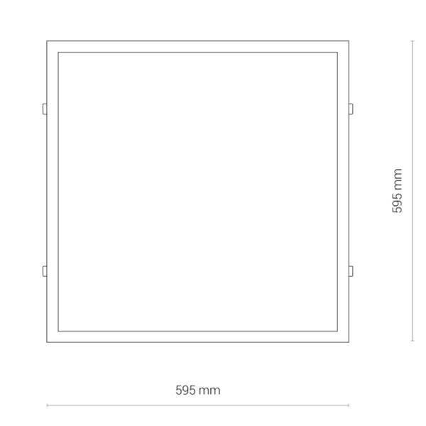 Plafon lampa sufitowa do biura ITAKA 40W LED 3000K | biała