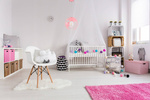 Biała lampa dziecięca pastel Globus  