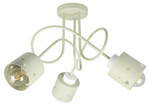 Lampa sufitowa do pokoju dziecka beżowa w serca 3xE27 Loft