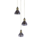 Lampa wisząca złota 3xE14 18cm Gregory 33-78995