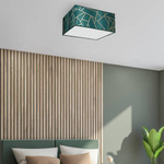 Lampa sufitowa ZIGGY GREEN, MLP7574, butelkowa zieleń/złoty, 2x60W E27 