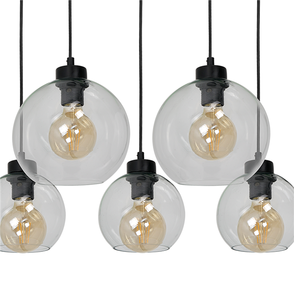 Nowoczesna lampa wisząca prostokąt SOFIA CLEAR MLP65900
