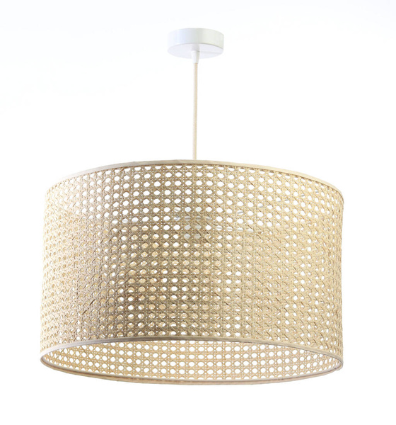 Lampa w stylu Boho Rotang z naturalnego ratanu- średnica 50 cm 