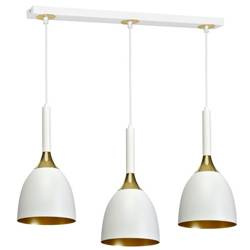 Lampa wisząca listwa CLARK WHITE/GOLD 3xE27 MLP6220