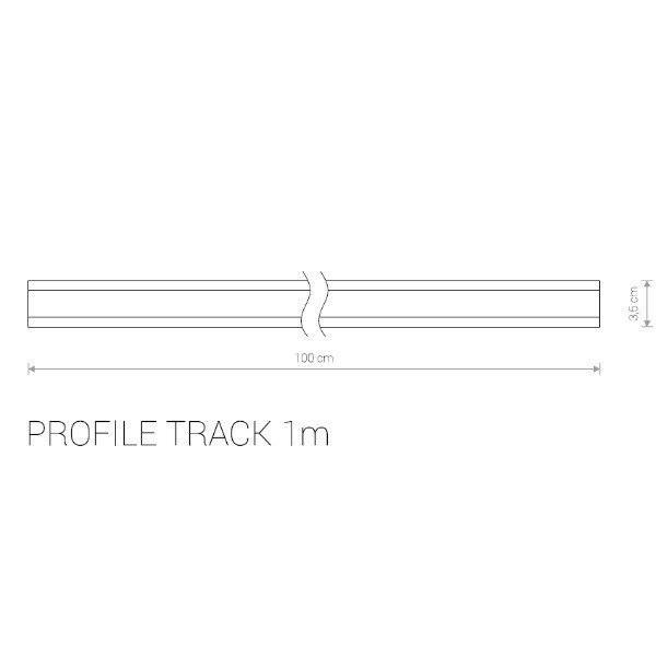 Szyno-przewody  PROFILE TRACK 1m