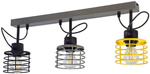 Lampa sufitowa dla nastolatka w stylu loft Listwa Edison Koszyk 3