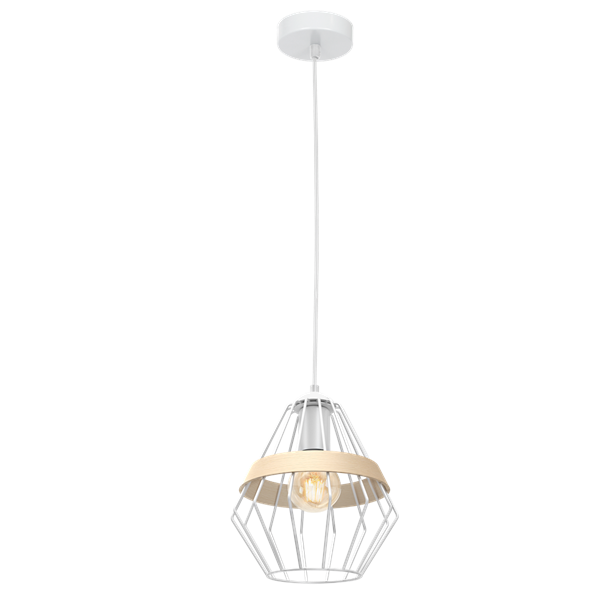 Lampa wisząca INDUSTRIALNA CLIFF WHITE 1xE27 MLP5518