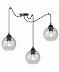 Nowoczesna lampa typu pająk szklane klosze kolory do wyboru