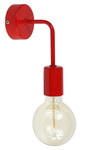 Lampa ścienna kinkiet do pokoju dziecka czerwony w stylu loft Vanessa 1xE27