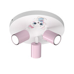 Lampa sufitowa do pokoju dziewczynki Kotki GU10