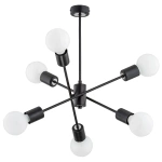 Lampa sufitowa ALFA MADI CZARNA 6xE27 46cm | 60813