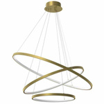 Designerska lampa wisząca ROTONDA GOLD 93W LED | Złota