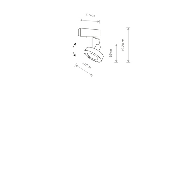 Kinkiet spot CROSS white I 9603