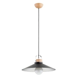 Lampa wisząca ALFA MILANO DREWNIANA 1xE27 40cm | 61266