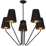 Żyrandol VICTORIA BLACK 5xE27 MLP4913