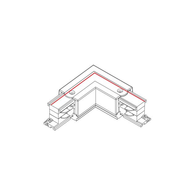 Łącznik kątowy 90 stopni CTLS POWER L CONNECTOR LEFT WHITE (L-L)