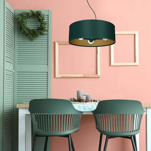 Lampa wisząca VERDE, MLP7879, 50 cm, zielony/złoty, 3x60W E27