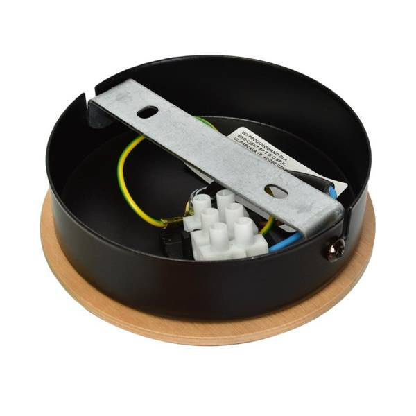 Lampa wisząca DAMA, MLP6540, czarny/drewno, 1x60W E27