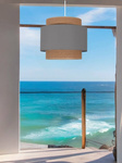 Lampa wisząca do pokoju dziecka w stylu Boho Szara 2xE27
