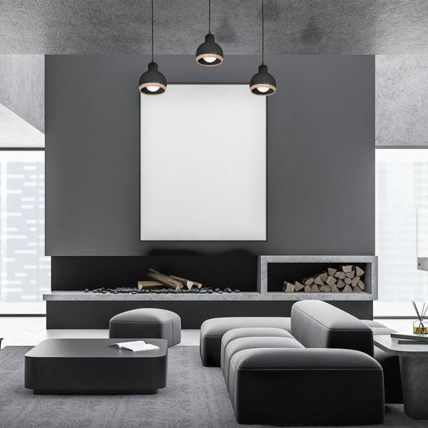 Lampa wisząca OVAL, MLP7046, czarny/drewno, 3x60W E27