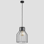 Druciana lampa kratka FRAGITA czarna śr. 23cm