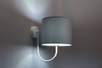 Lampa ścienna do pokoju dziecięcego niebieska Jasmine