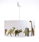 Lampa wisząca do pokoju chłopca i dziewczynki dinozaury średnica 50 cm